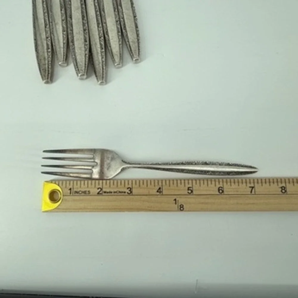 Towle 1968 Candleglow Stainless Flatware Set 27pc Textured MCM Mid-Century